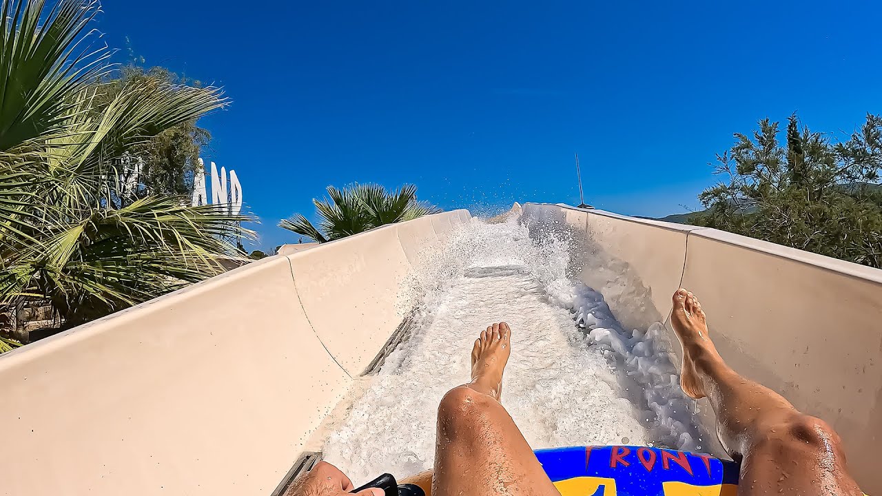 Water Coaster Water Slide at Adaland Water Park in Kusadasi Aydin Turkey