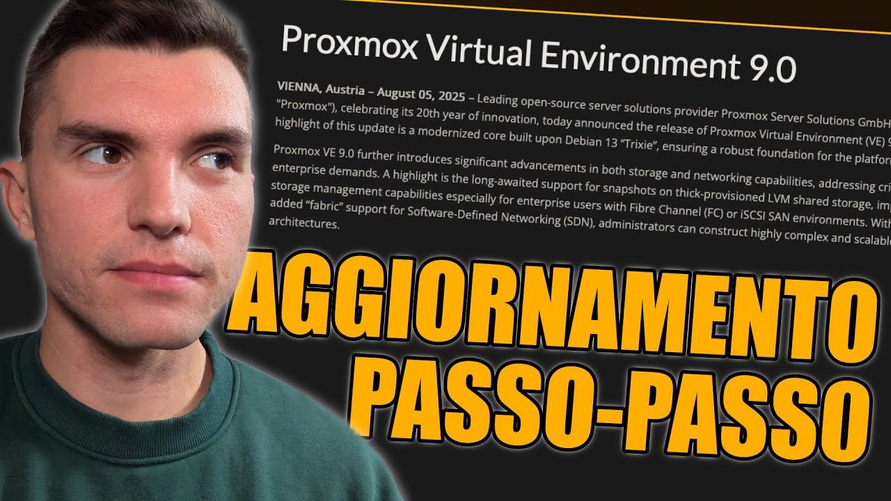 Come AGGIORNARE a PROXMOX 9 senza ERRORI