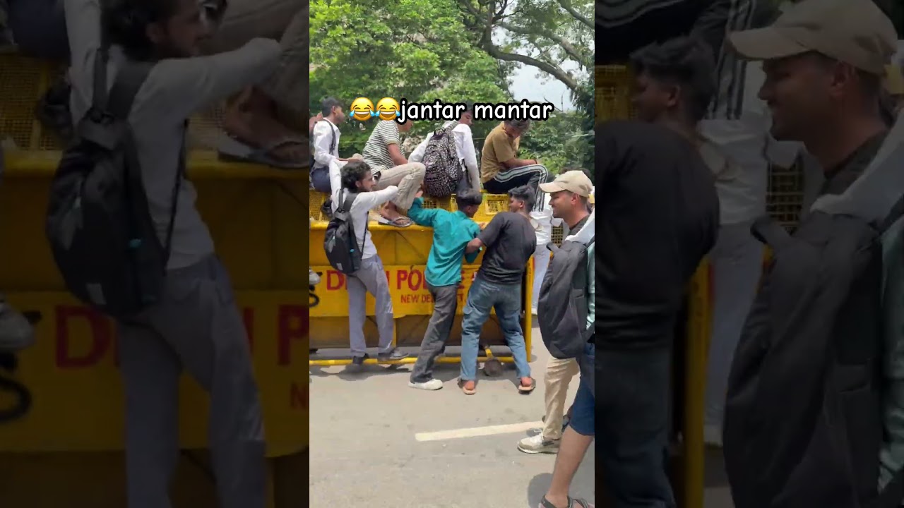 Jantar mantar funny video #shorts #jantarmantar #delhi