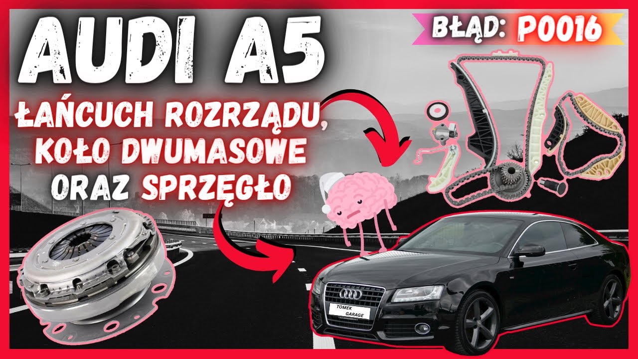 Audi A5 Coupe 2.0 TFSI-Łańcuch Rozrządu, Koło Dwumasowe oraz Sprzęgło 🛠️ WYMIENIAMY