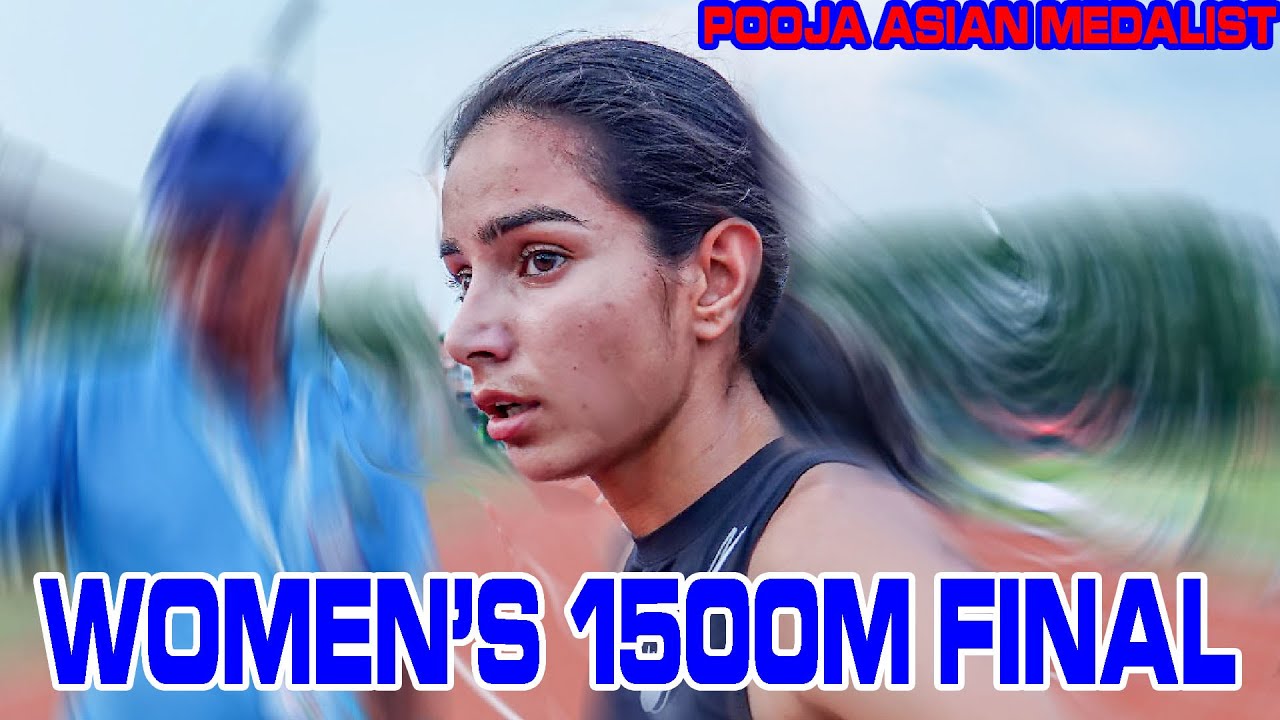 POOJA ASIAN BRONZE MEDAL WINNER IN 800M  Running in 1500m Final