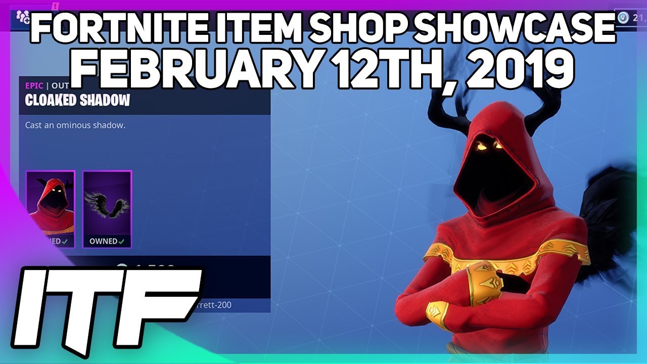 Fortnite Item Shop CLOAKED SHADOW IS BACK! [February 12th, 2019] (Fortnite Battle Royale)