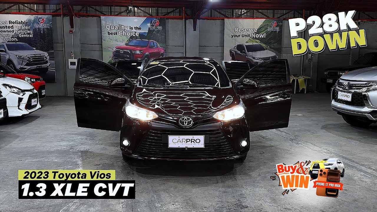 Видеодемонстрация Toyota Vios 1.3 XLE CVT 2023 года