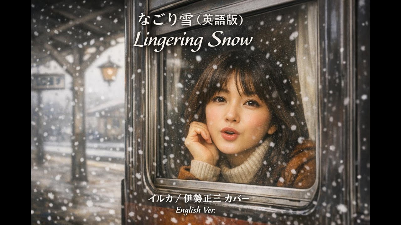 【英語版】なごり雪　英語版　（Lingering Snow）　カバー　#Nagori Yuki #English Cover #original Lyrics #Iruka, #自作歌詞