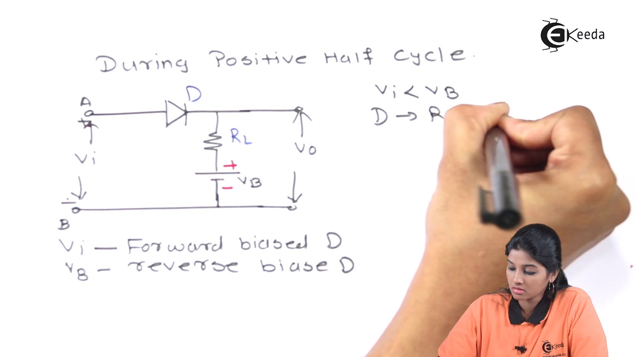 Biased Clippers, Series Negative Clipper with Positive Bias - Rectifier & Filter - Basic Electronics