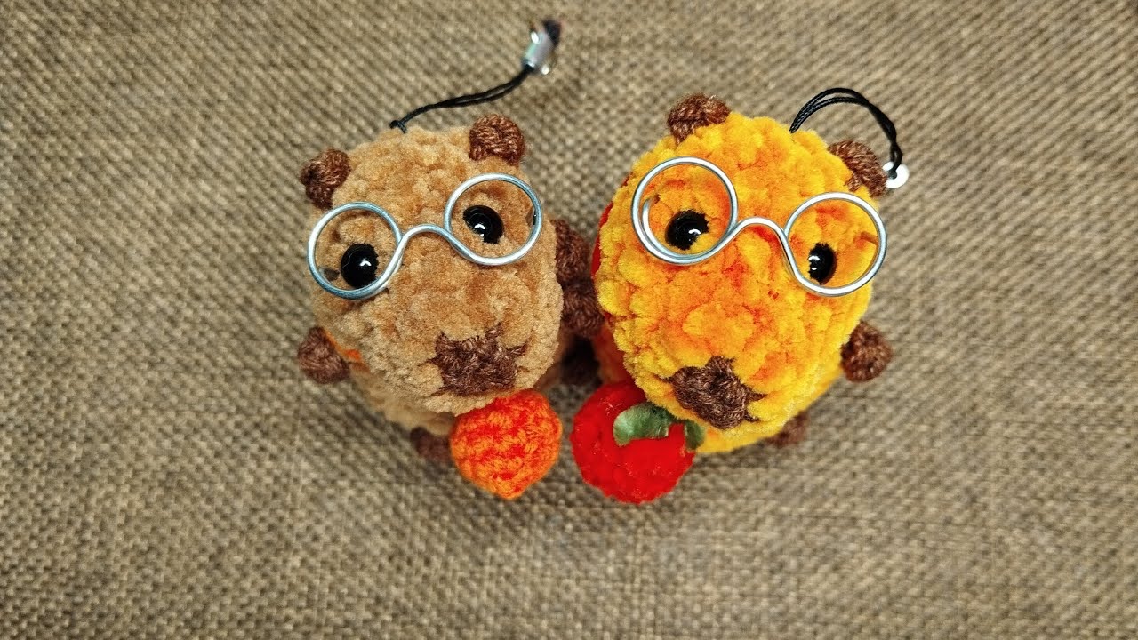 ❤️КАПИБАРА БРЕЛОК 🧶МК по вязанию крючком