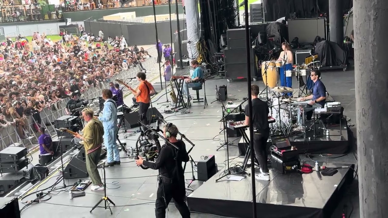 Poolside - Feel Your Weight - live backstage 8/13/23 San Francisco Outside Lands
