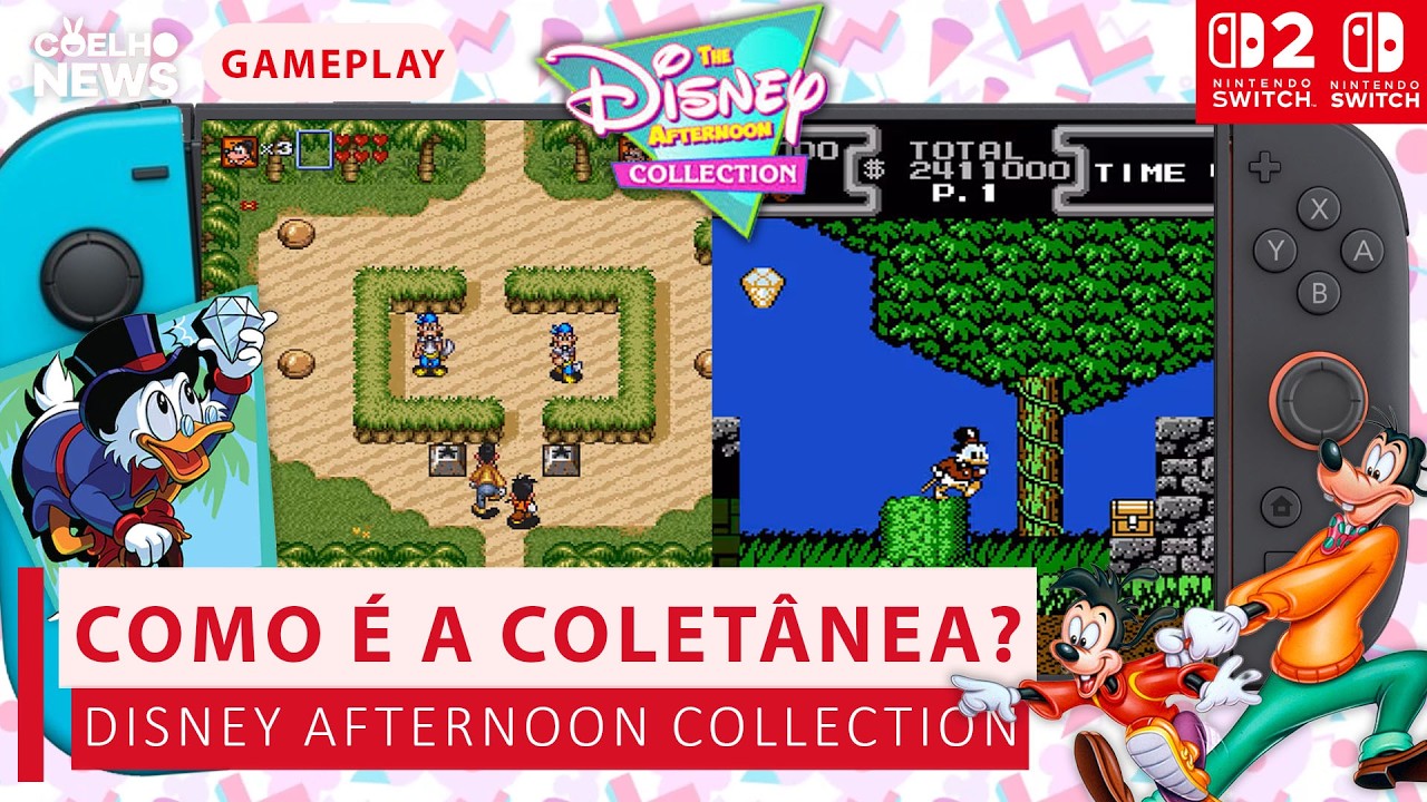 CLÁSSICOS DA DISNEY DE VOLTA NO SWITCH! Veja os jogos da Disney Afternoon Collection l Gameplay