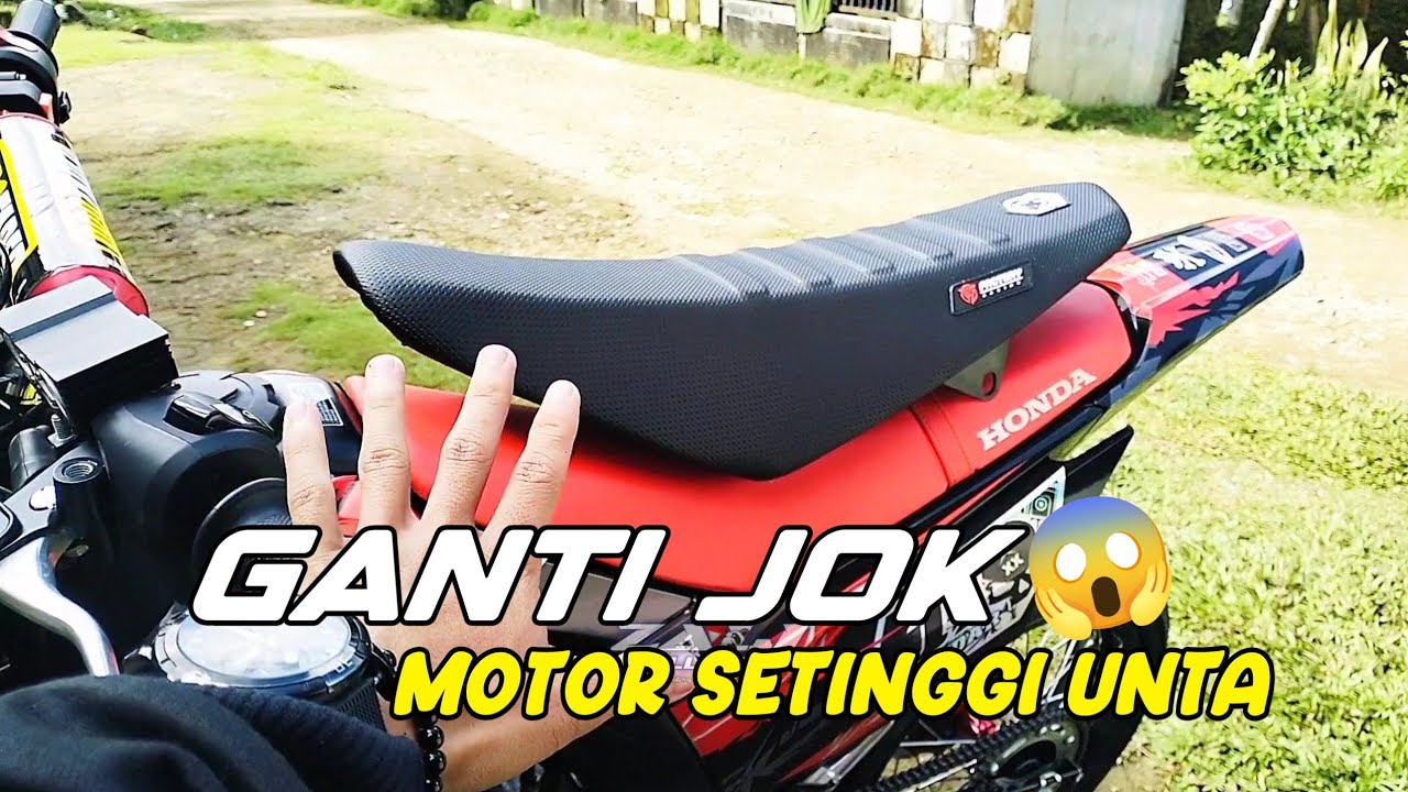 GANTI JOK CRF 150L BIAR TAMBAH GANTENG LAGII#indonesianmotovlogger
