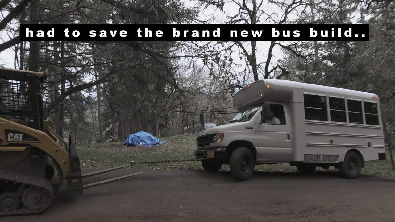 Manual Foot Pump Plumbing In A Skoolie - 30 Day Short Bus Build
