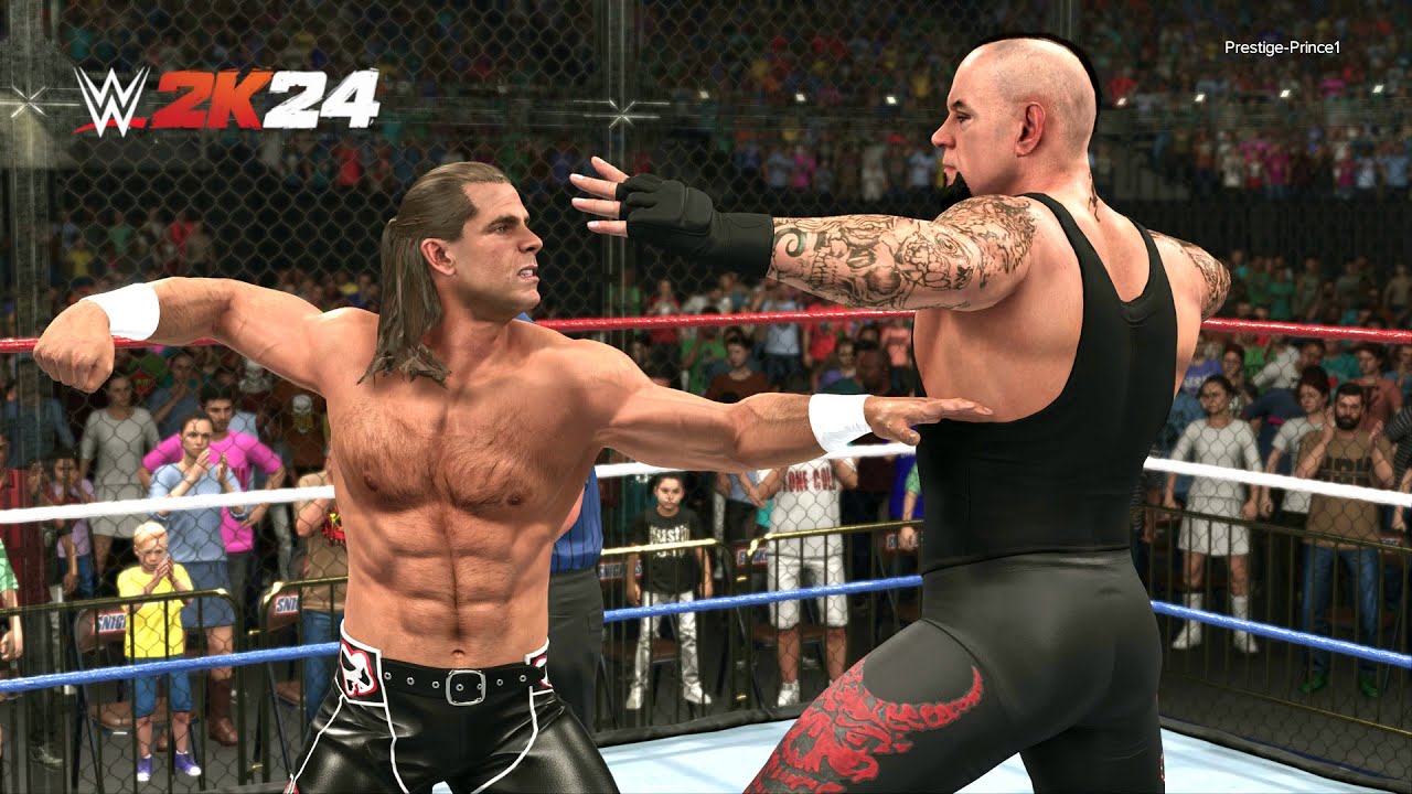 WWE 2K24 - Shawn Michaels Vs The Undertaker HELL IN A CELL MATCH (PS5)