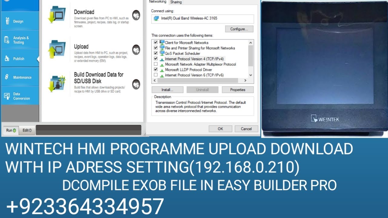 WEINTEK HMI PROGRAMME UPLOAD AND DOWNLOAD # WEINTEK #UPLOAD