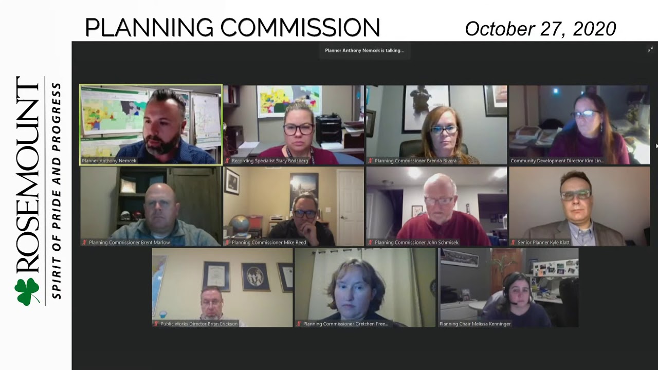 Planning Commission Meeting - October 27, 2020