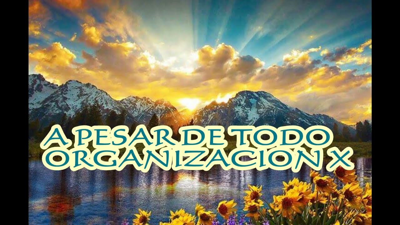 A PESAR DE TODO. ORGANIZACION X. KARAOKE ORIGINAL.