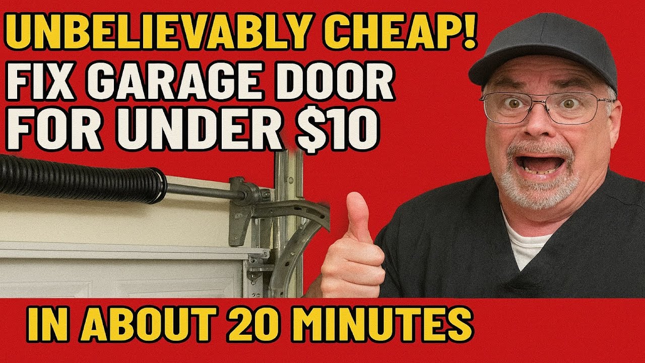 How to Fix a Garage Door for Under $10 (DIY in 20 Minutes)