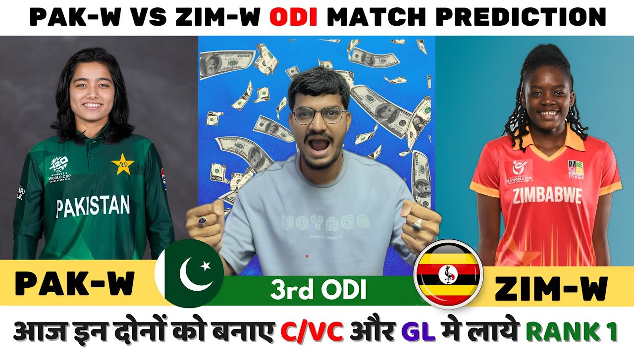 PAK-W vs ZIM-W Dream11 Prediction | PAK-W vs ZIM-W Dream11 | Pakistan W vs Zimbabwe W 3rd ODI Match