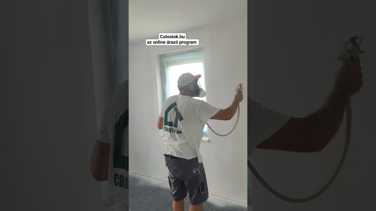 Fest&eacute;k sz&oacute;r&aacute;s Wagner PS20 #airless #wagner #jub #festő  #kissfestes #paintlife #decorator #fest&eacute;s