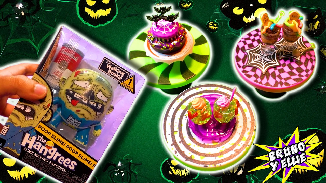 Abriendo muchos juguetes y sorpresas de Halloween - Bruno y Ellie