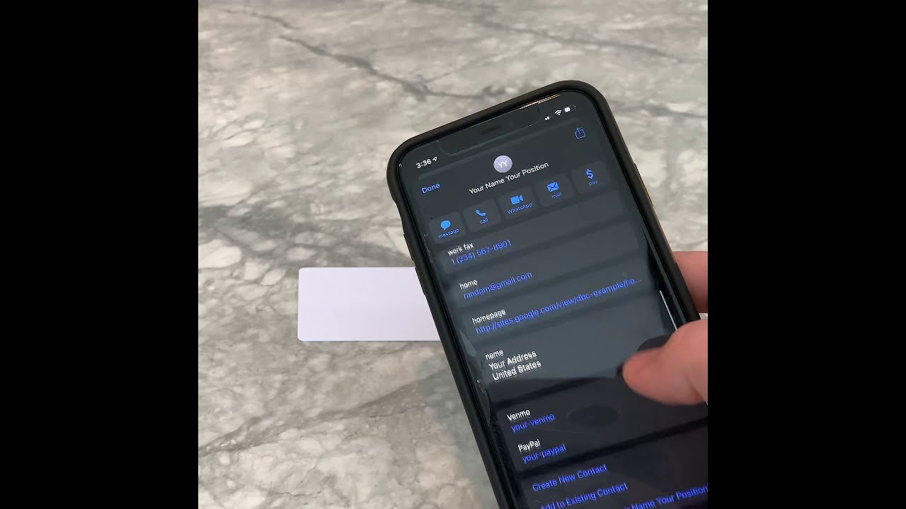 NFC Business Cards: How it works