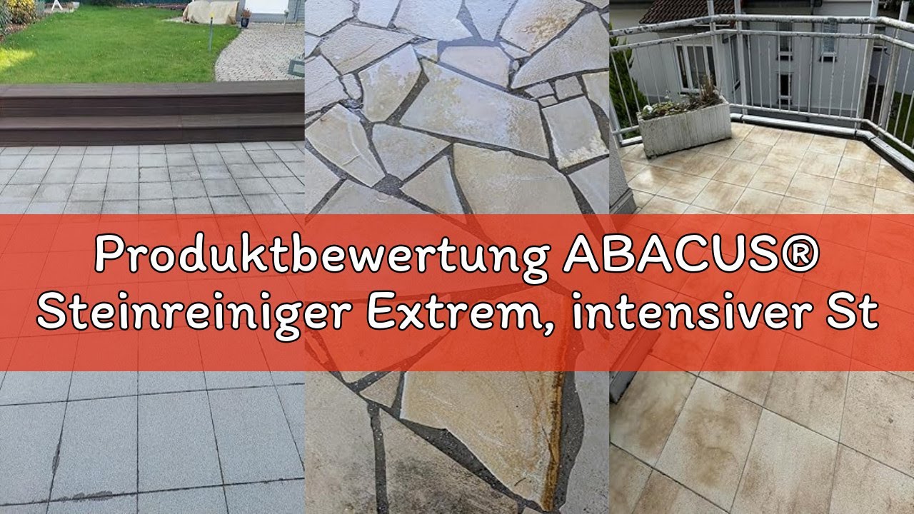 Produktbewertung ABACUS® Steinreiniger Extrem, intensiver Steinreiniger für außen mit Sofortwirkung,