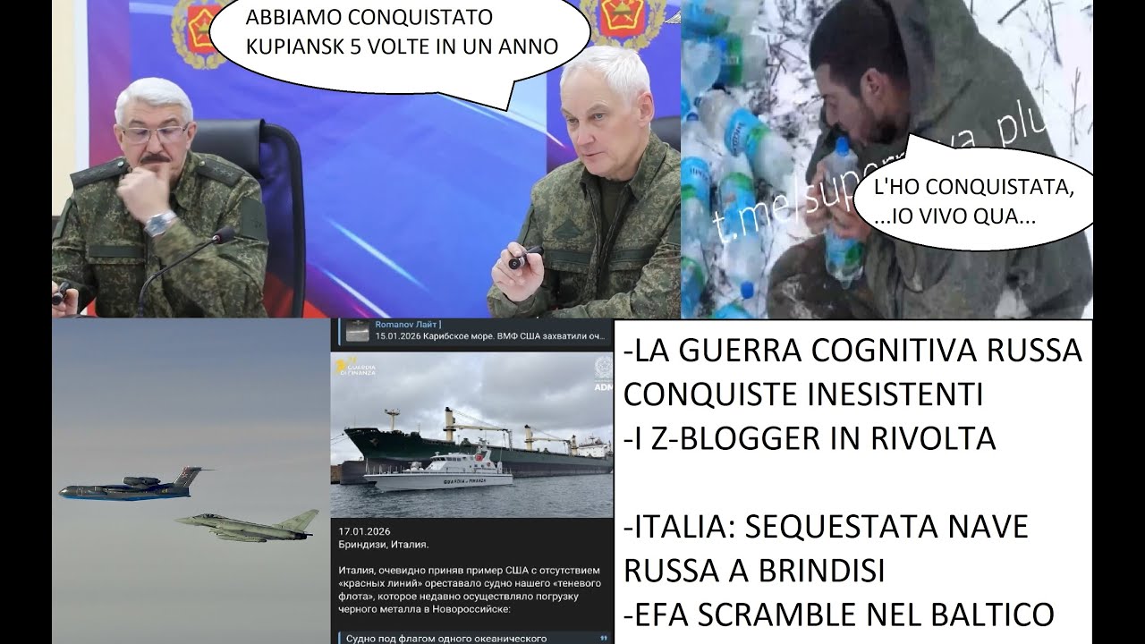 Italia: sequestrata nave russa e Scramble nei cieli - Il Cremlino dichiara conquiste inesistenti