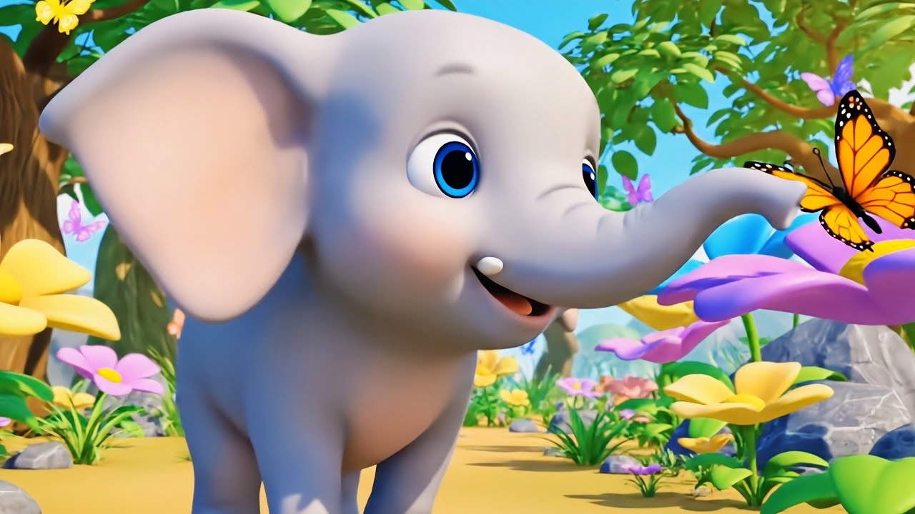 Animals Counting 1 to 10 🐘🐱🐶 | Learn Numbers with Animals | Nursery Rhymes #animalrhymes #numbers 