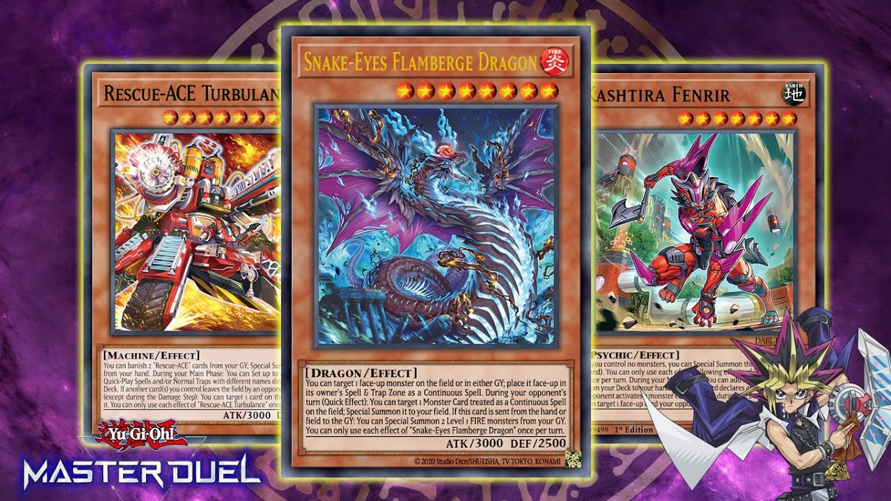 Snake Eye, Rescue Ace, Kashtira Deck! Limit one Event YGO Master Duel