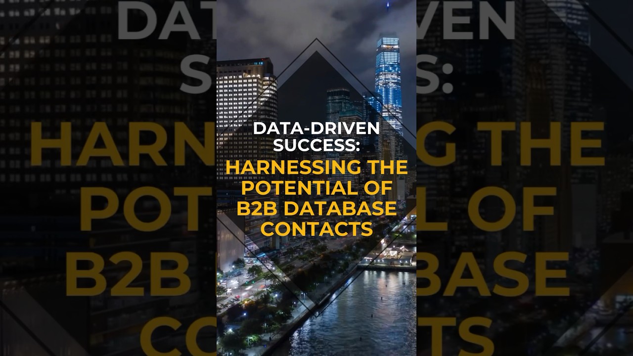 B2B Database Leads | Lead Generation to Sales Prospecting #accountsend #salesleads #business #b2b