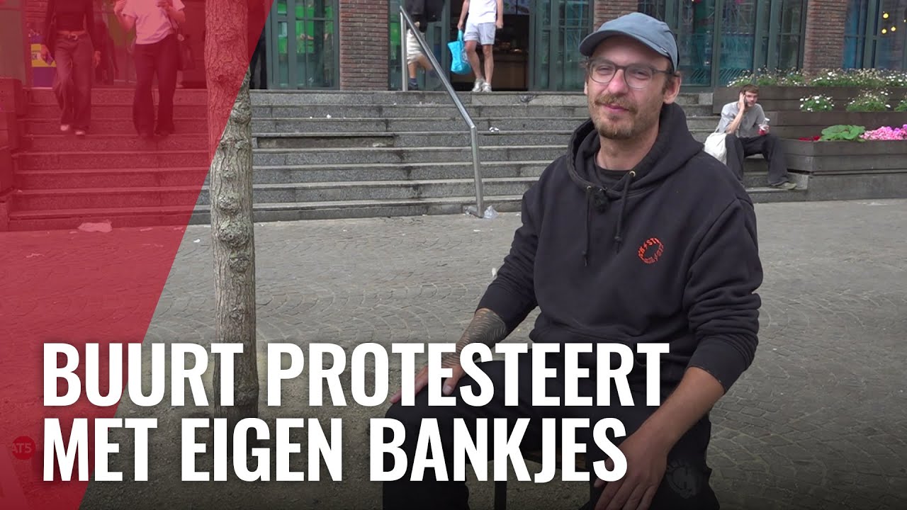 Bankjes Nieuwezijds weggehaald vanwege overlast daklozen