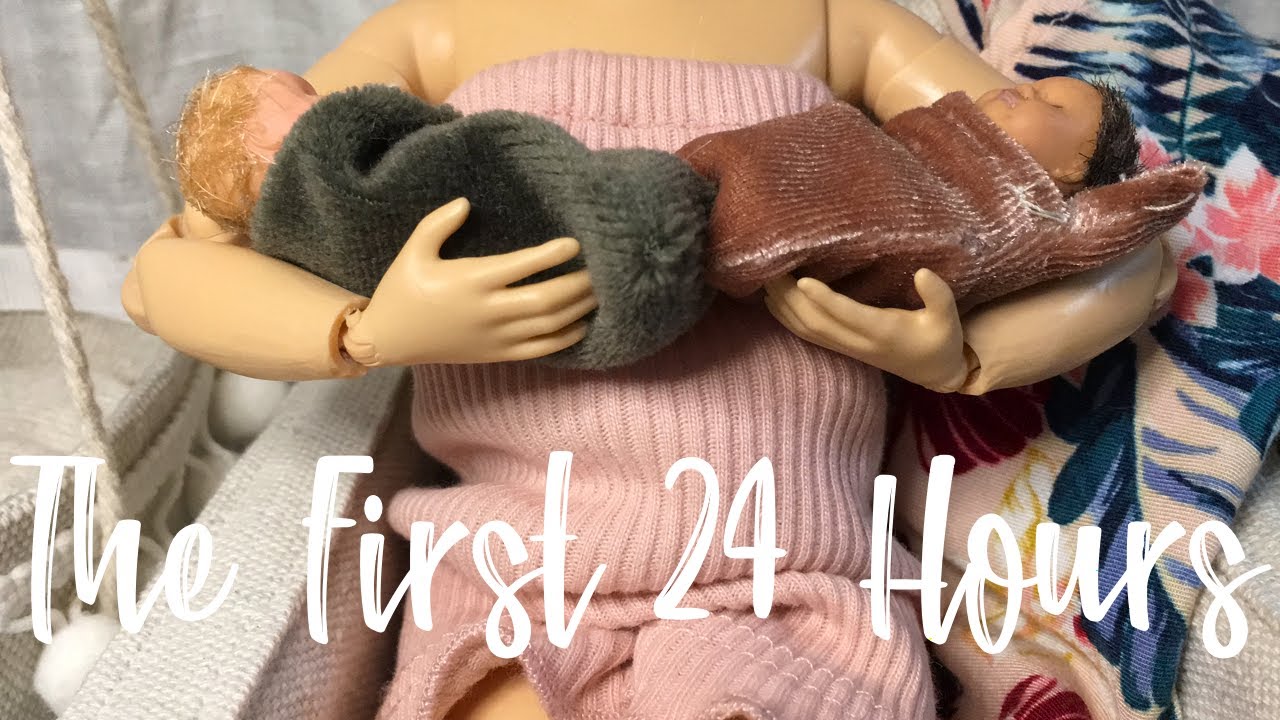 Barbie-The Real Roberts Family Daily Life Ep:11-The First 24 Hours With Noah and Coco Ken & Barbie