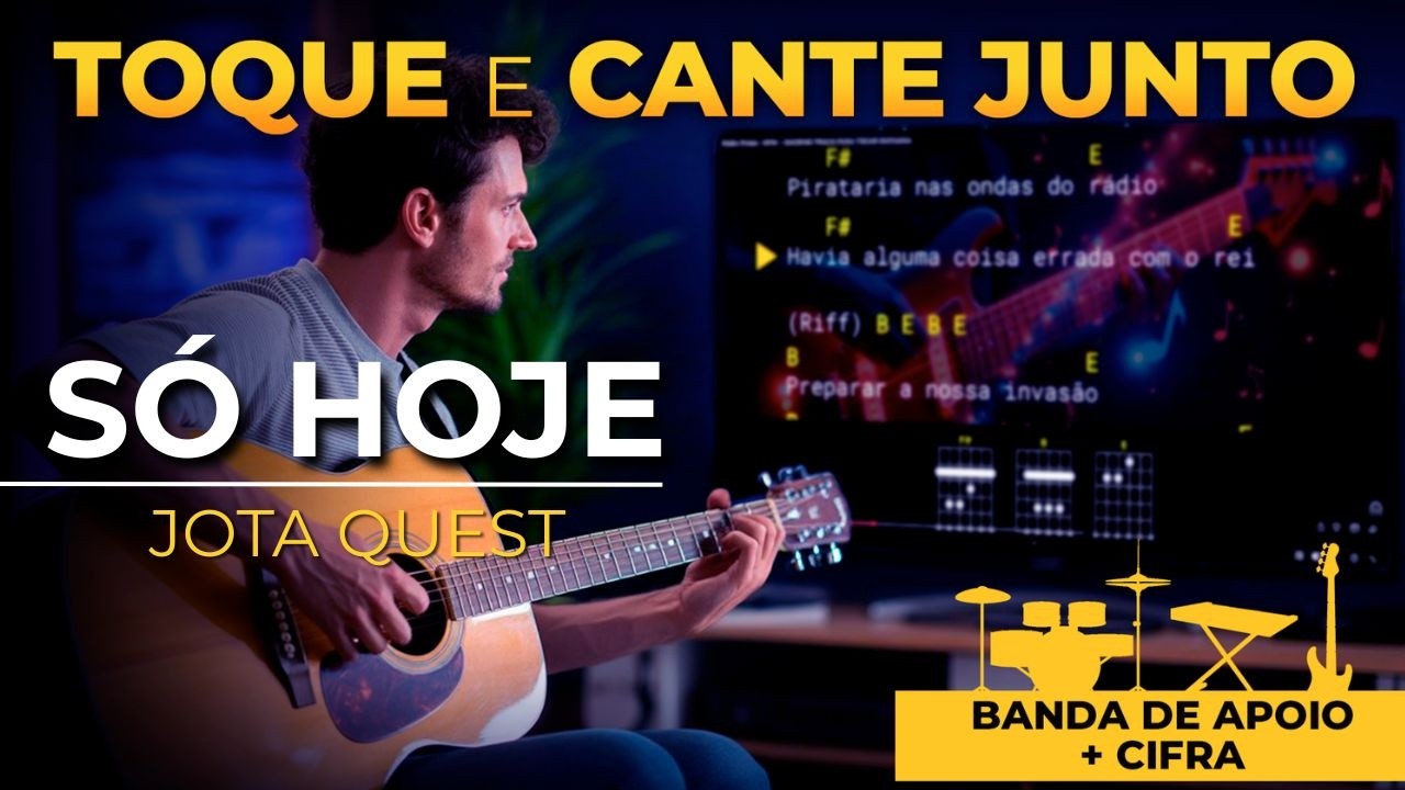 S&Oacute; HOJE - JOTA QUEST - BACKING TRACK - PARA TOCAR VIOL&Atilde;O