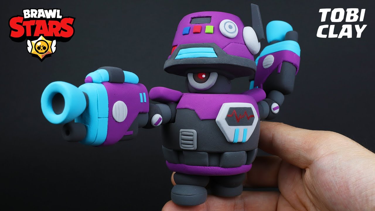 Создание Brawl Stars D4R-RY1 - Сделай сам из глины (New darryl skin)