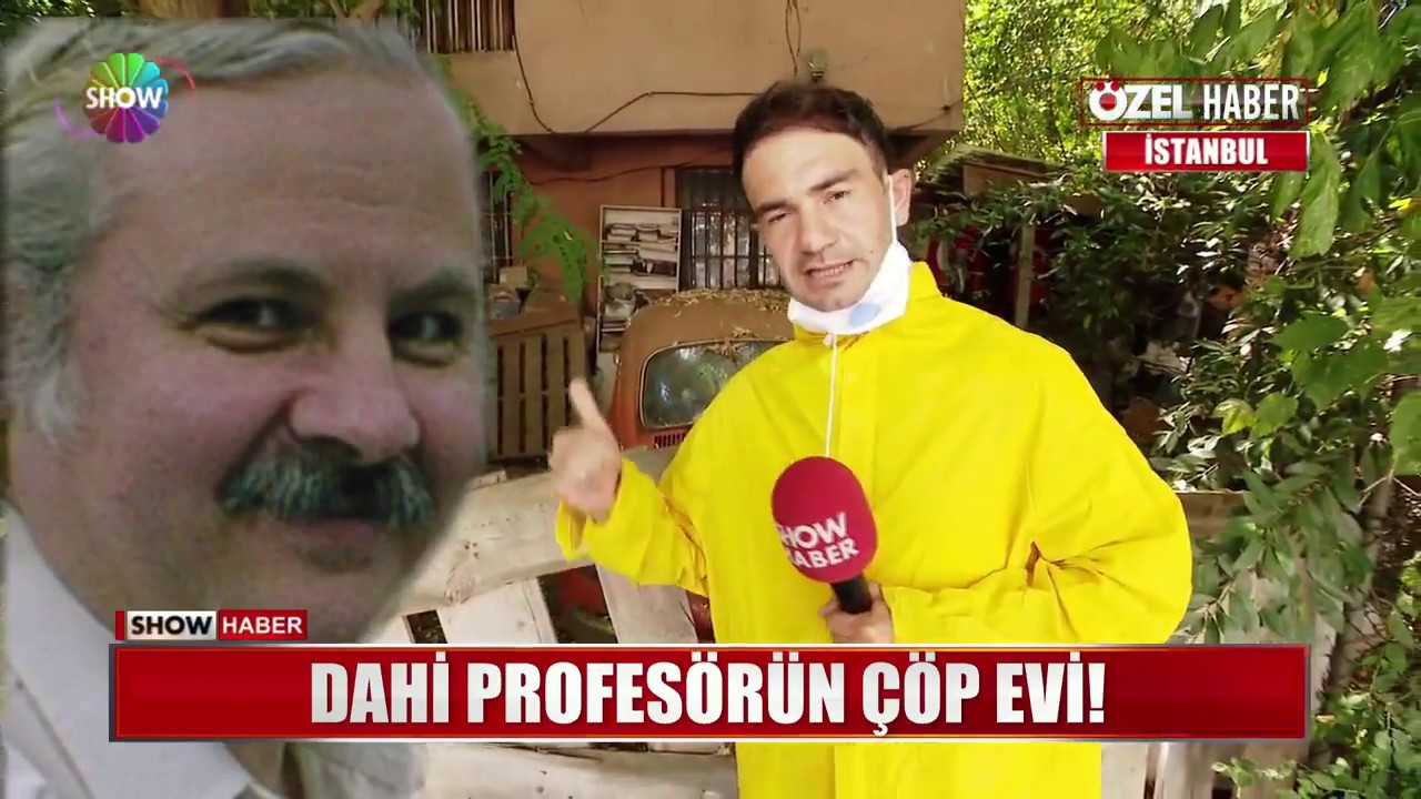 Dahi profesörün çöp evi!
