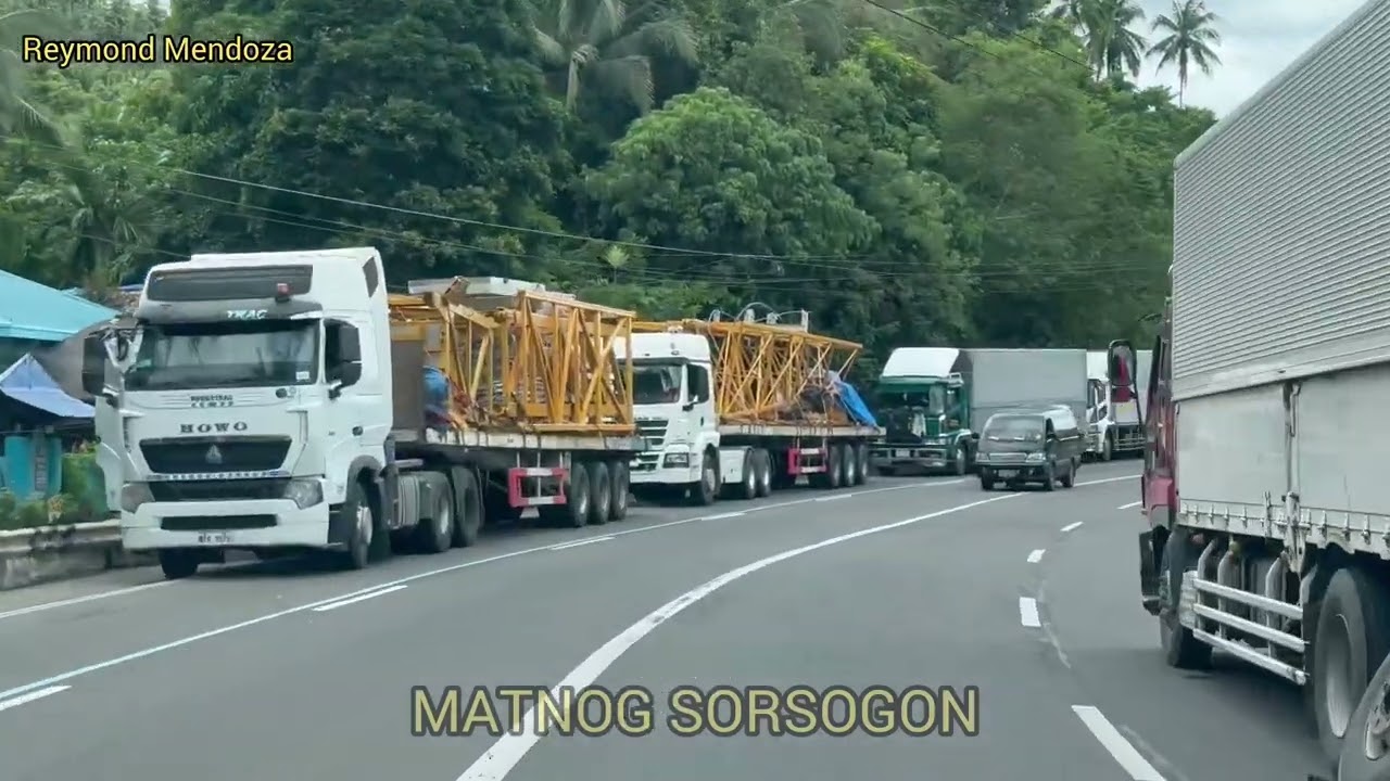 MATNOG SORSOGON | STRANDED MGA TRUCKS AT PRIVATE VEHICLE | UPDATE
