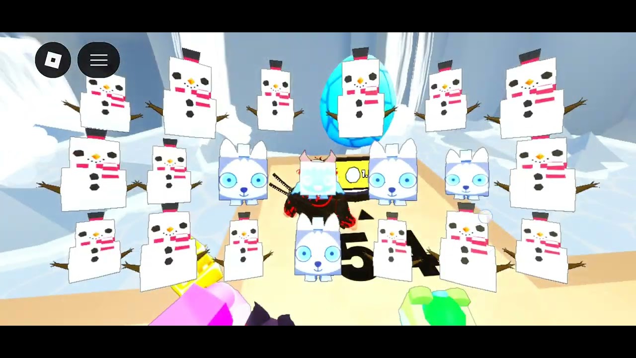 Ich spiele pets simulator 99 in roblox 