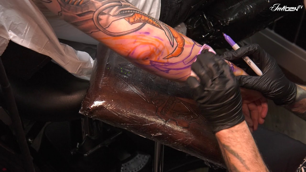 Organic tattoo - freehand design on skin - SHAMACK Przemek Malachowski   INKDEN TATTOO STUDIO