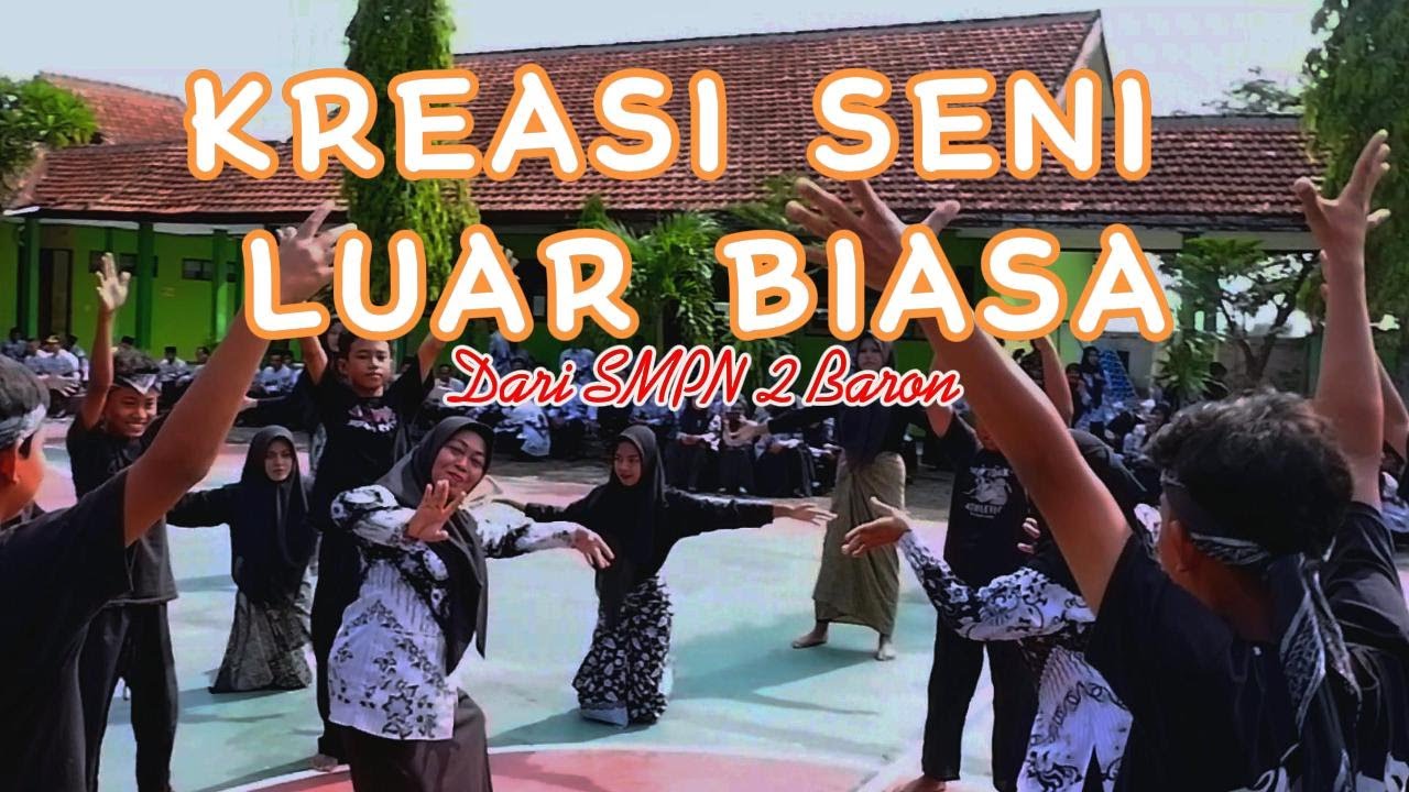KREASI SENI DARI SMPN 2 BARON DALAM RANGKA PERINGATAN HUT PGRI