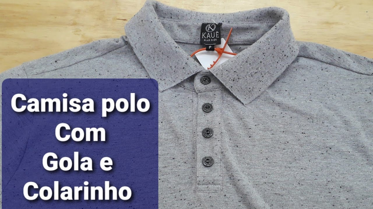 Como colocar gola em camisa polo