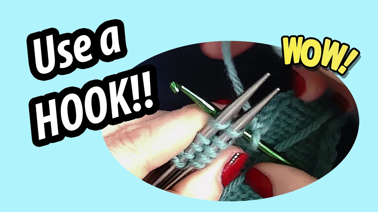 Knitting Hack: Three Needle Bind Off with Crochet Hook!