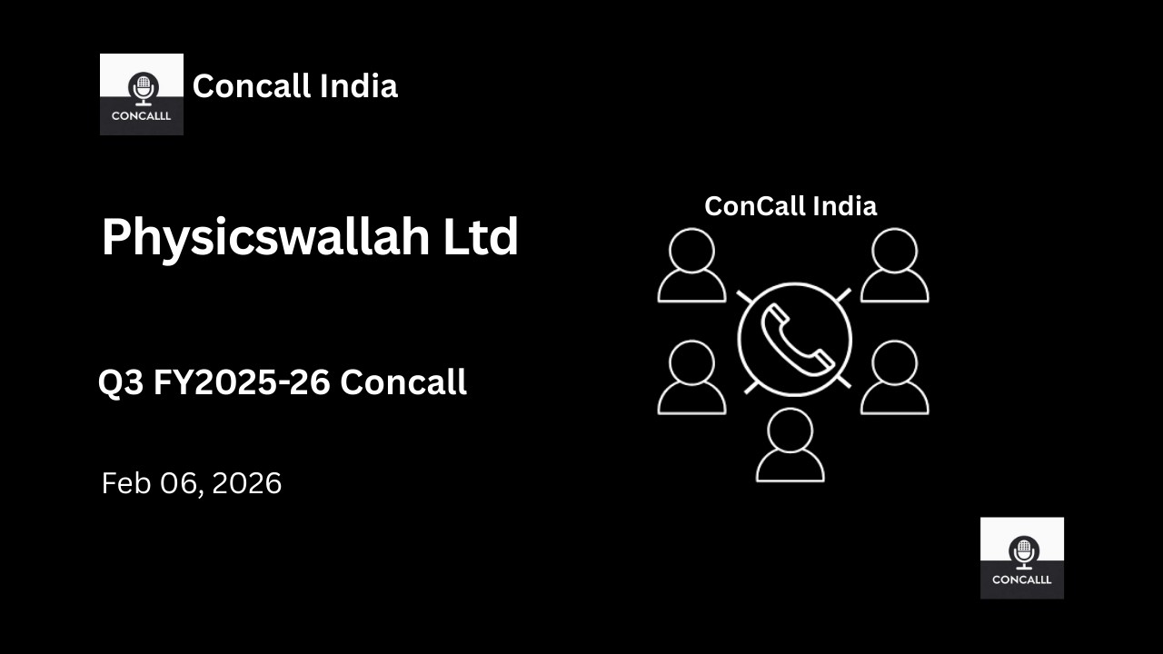 Physicswallah Ltd Q3 FY2025-26 Concall