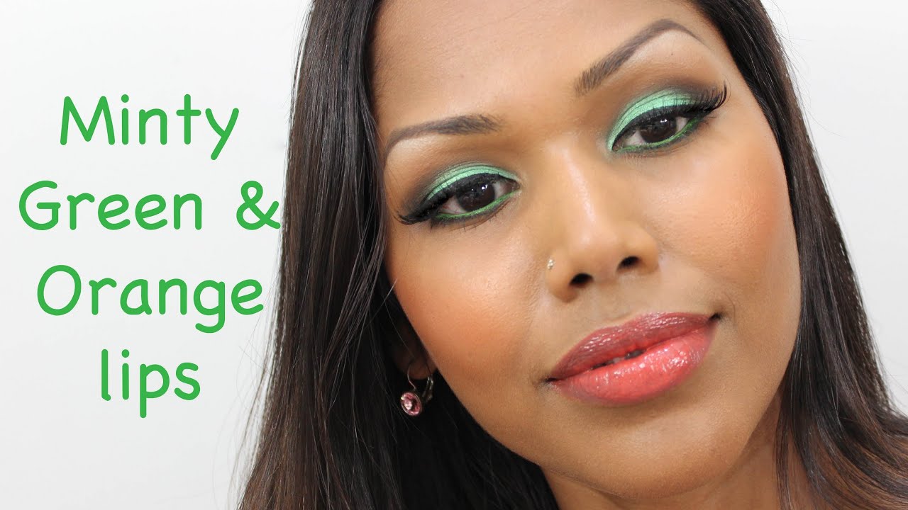 Minty Green and Soft Orange lips