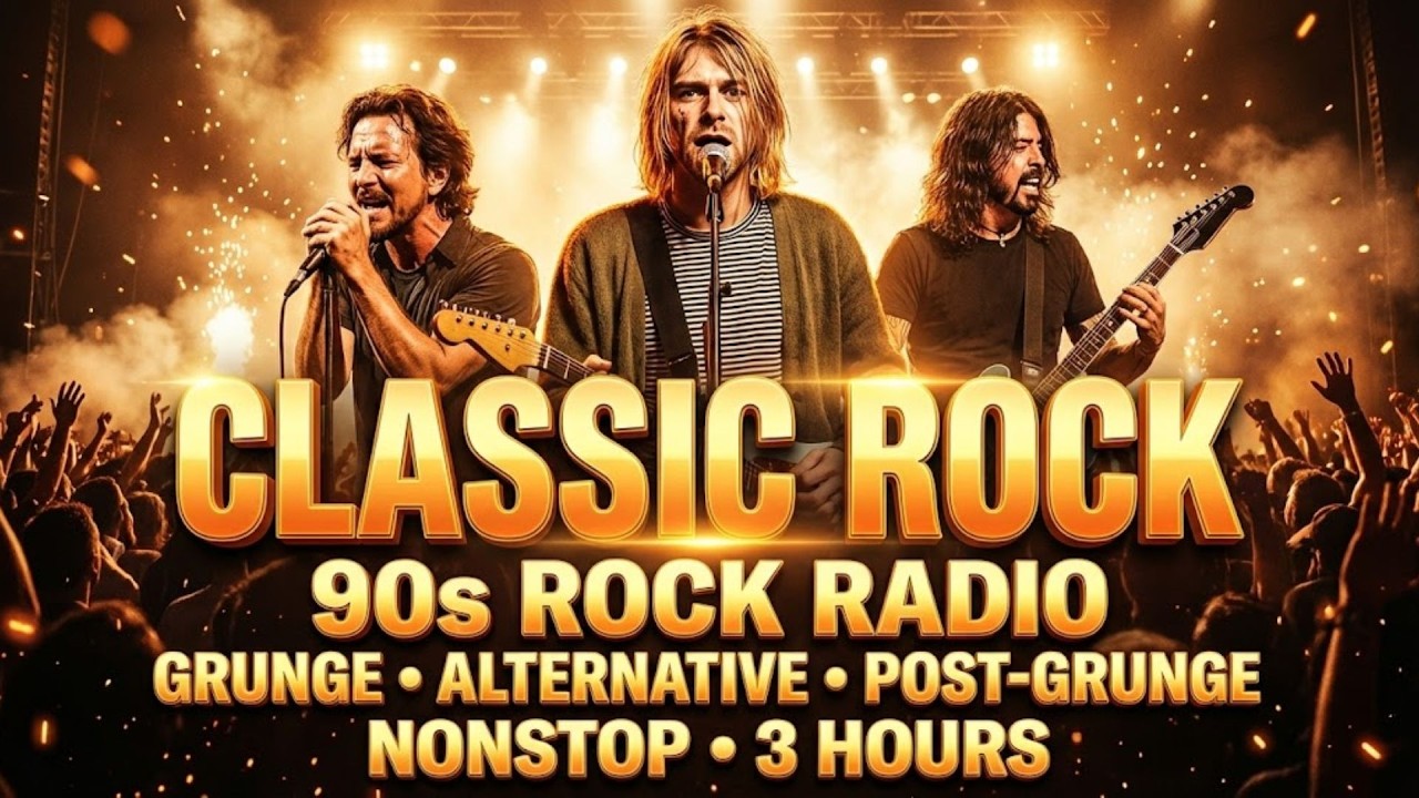 90s Rock Radio Staples (2026) | Grunge + Alternative + Post‑Grunge Nonstop (3 Hours)