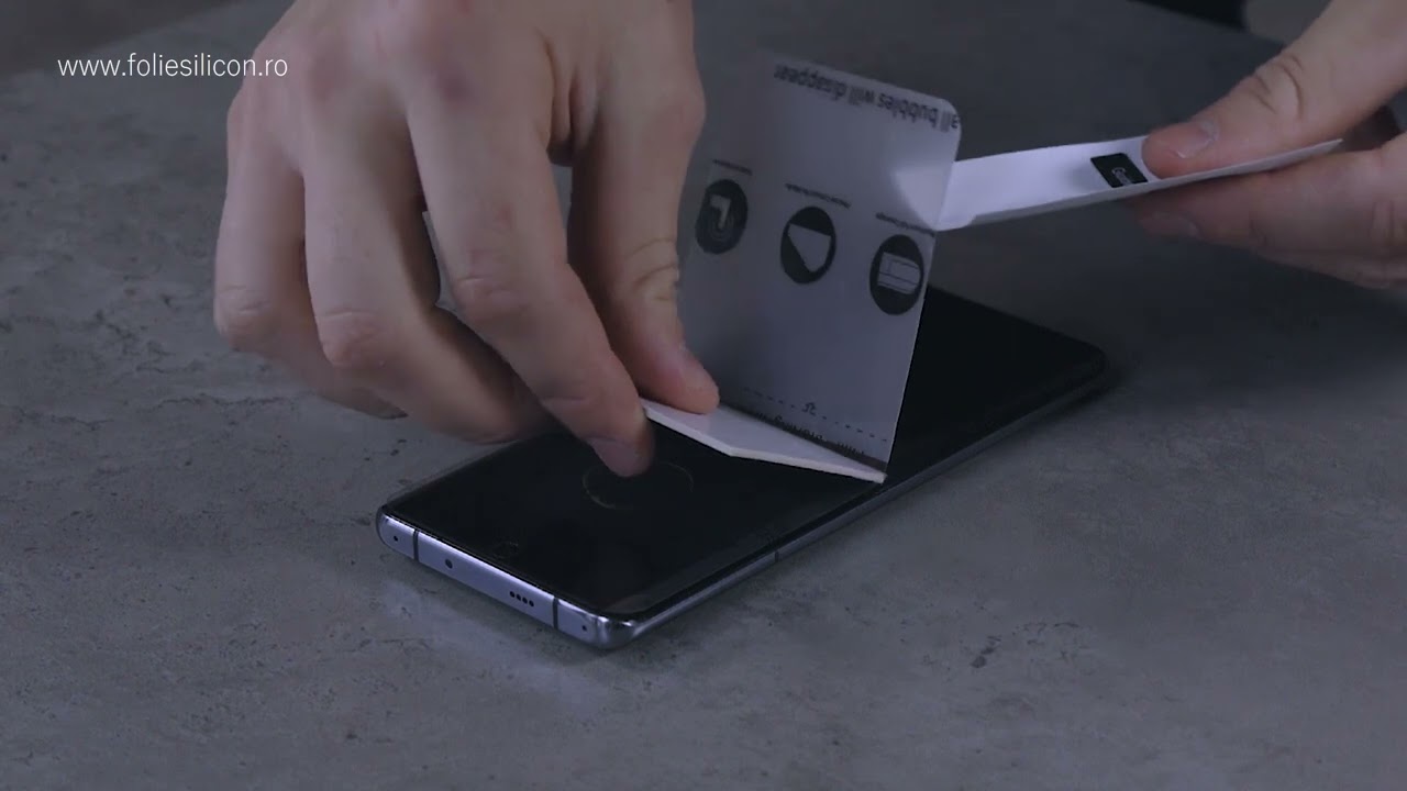 Aplicare Folie din silicon Transparentă,Mată și Privacy pentru Huawei P50 Pro (www.foliesilicon.ro)