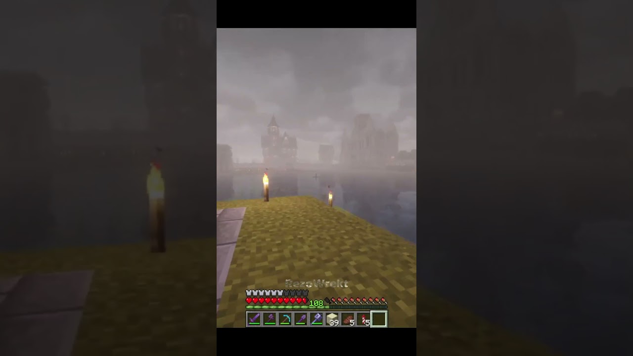 Minecraft foggy weather ☁️
