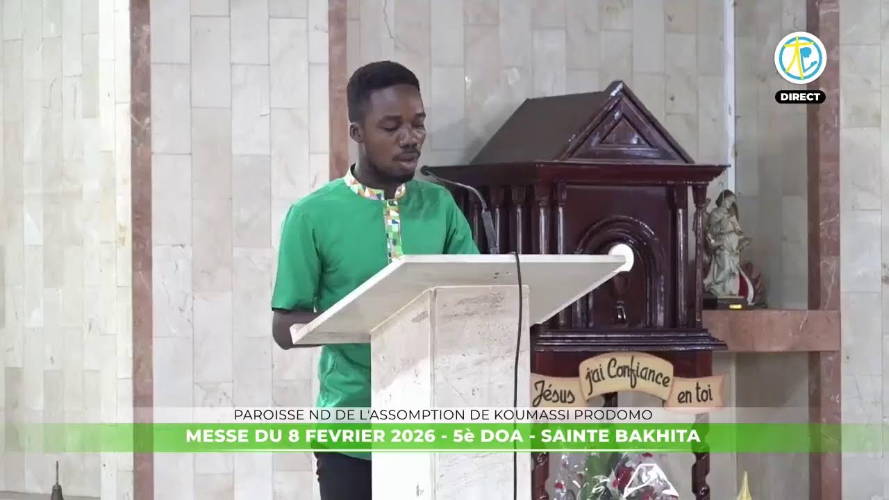 Messe du 8 février 2026 en direct de la paroisse ND de l'Assomption de Koumassi Prodomo