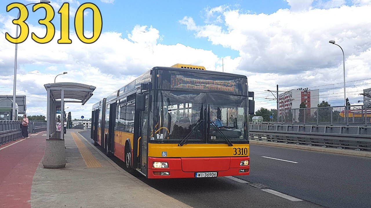 [#137] 🚍 MAN NG313 #3310 ♪ Voith ♪ - MZA Warszawa (linia 518)