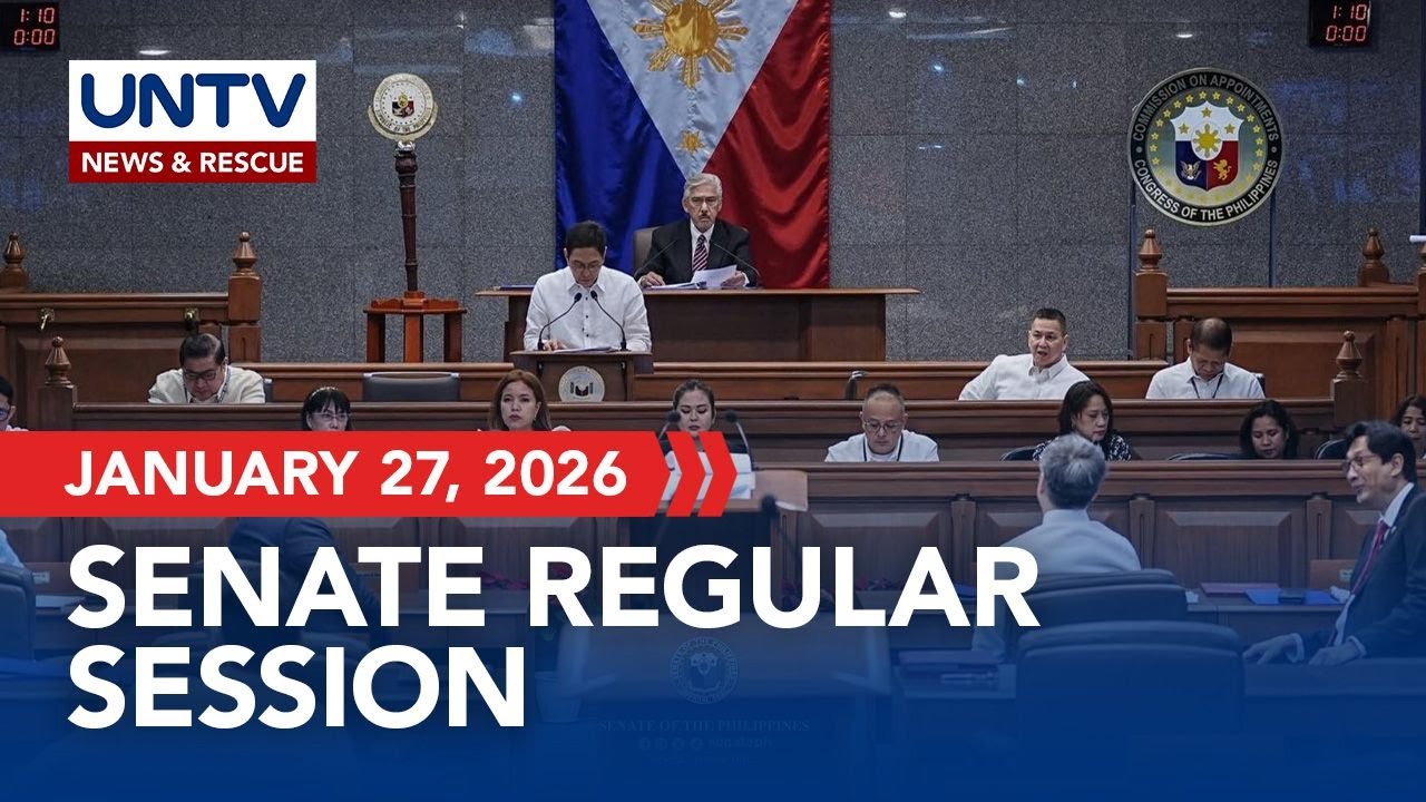 LIVE: Senate resumes regular session | January 27, 2026