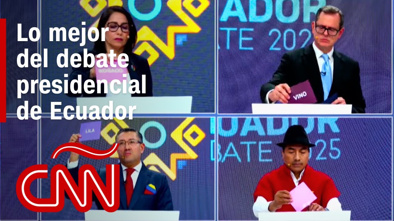 Así fue el primer debate presidencial en Ecuador: lo más destacado de Noboa, González y más