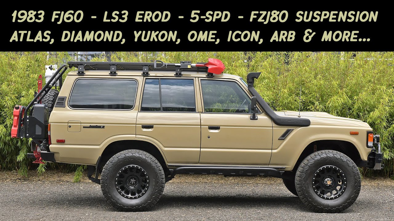 Изготовленный на заказ Toyota FJ60 Land Cruiser 1983 года, E-ROD LS3
