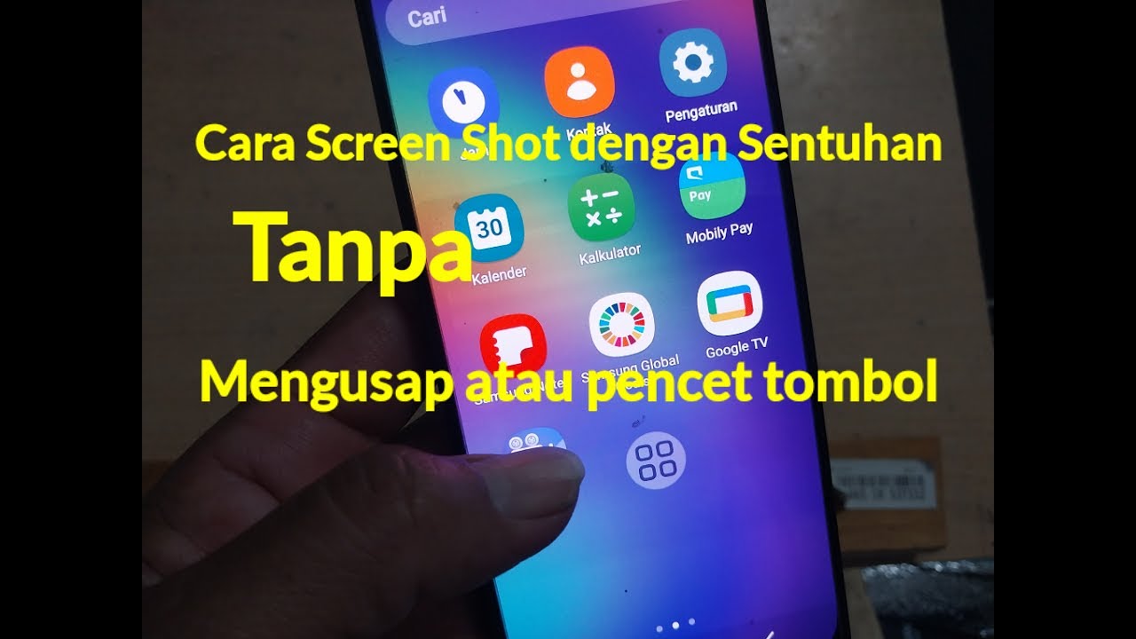 Cara Screen Shot dengan Sentuhan tanpa mengusap atau pencet tombol.#tutorial#Sreenshot#sentuhan